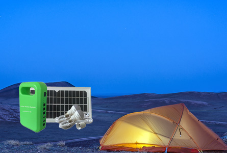 Système d'alimentation solaire pour le camping